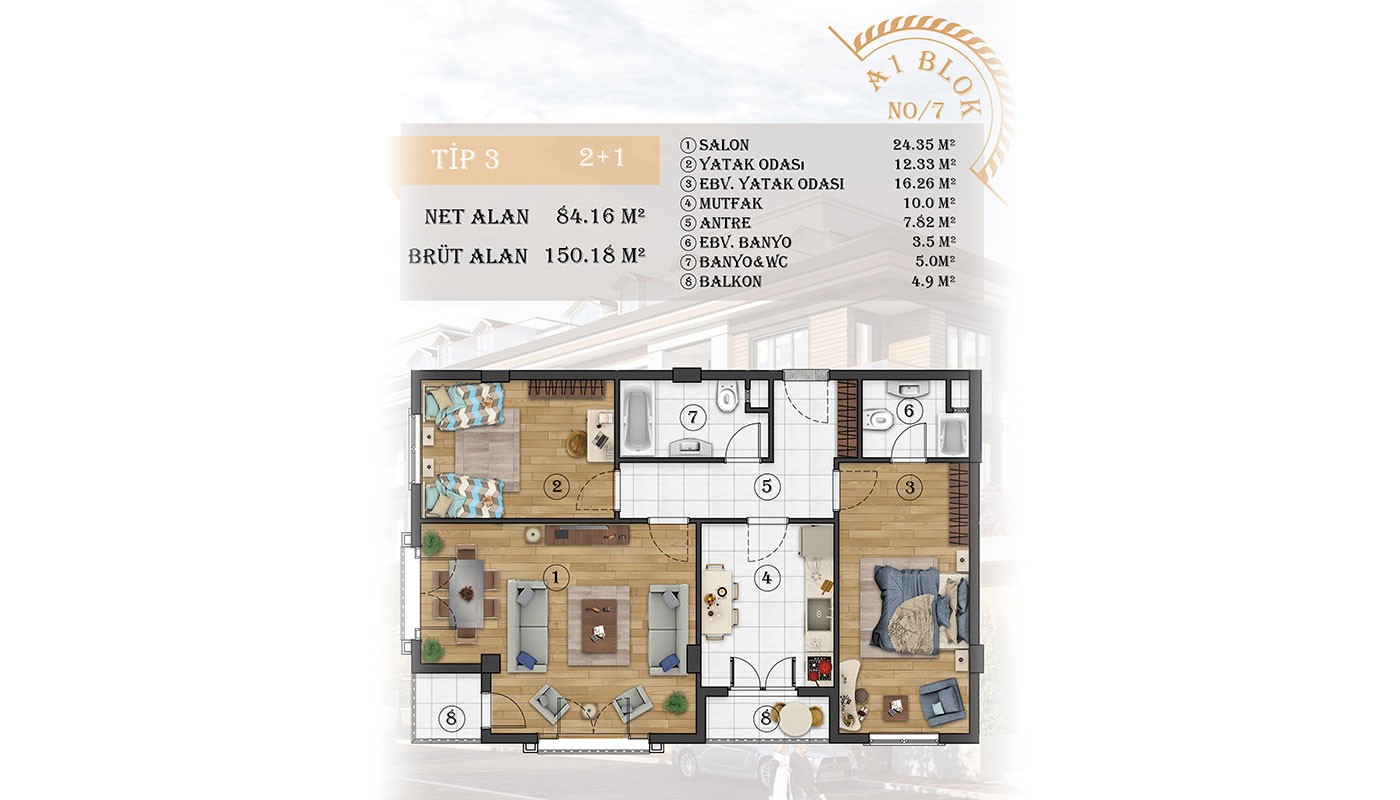 Sea View Apartments in Istanbul, Beylikdüzü in Fors Marina - 30691