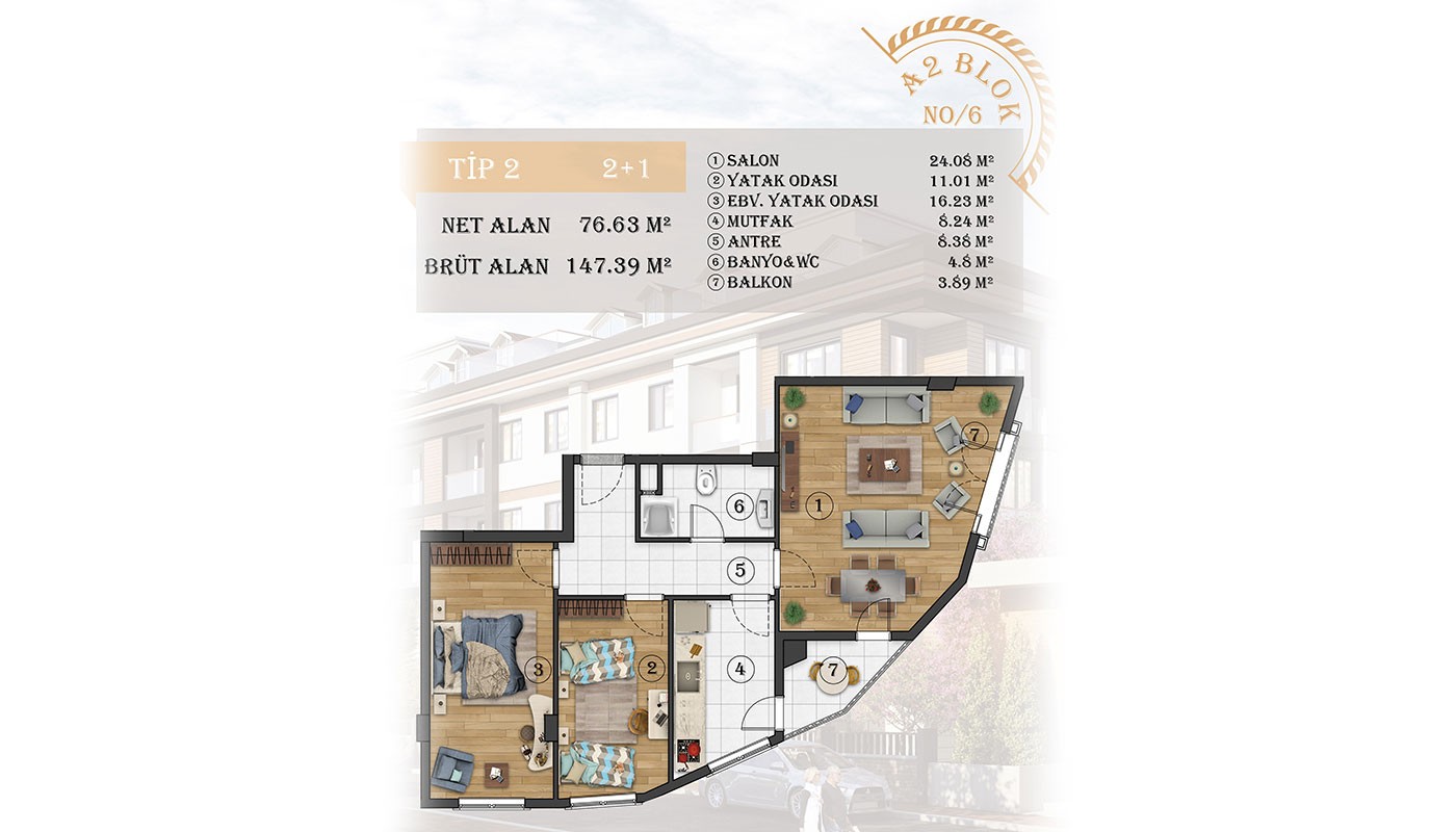 Sea View Apartments in Istanbul, Beylikdüzü in Fors Marina - 30694
