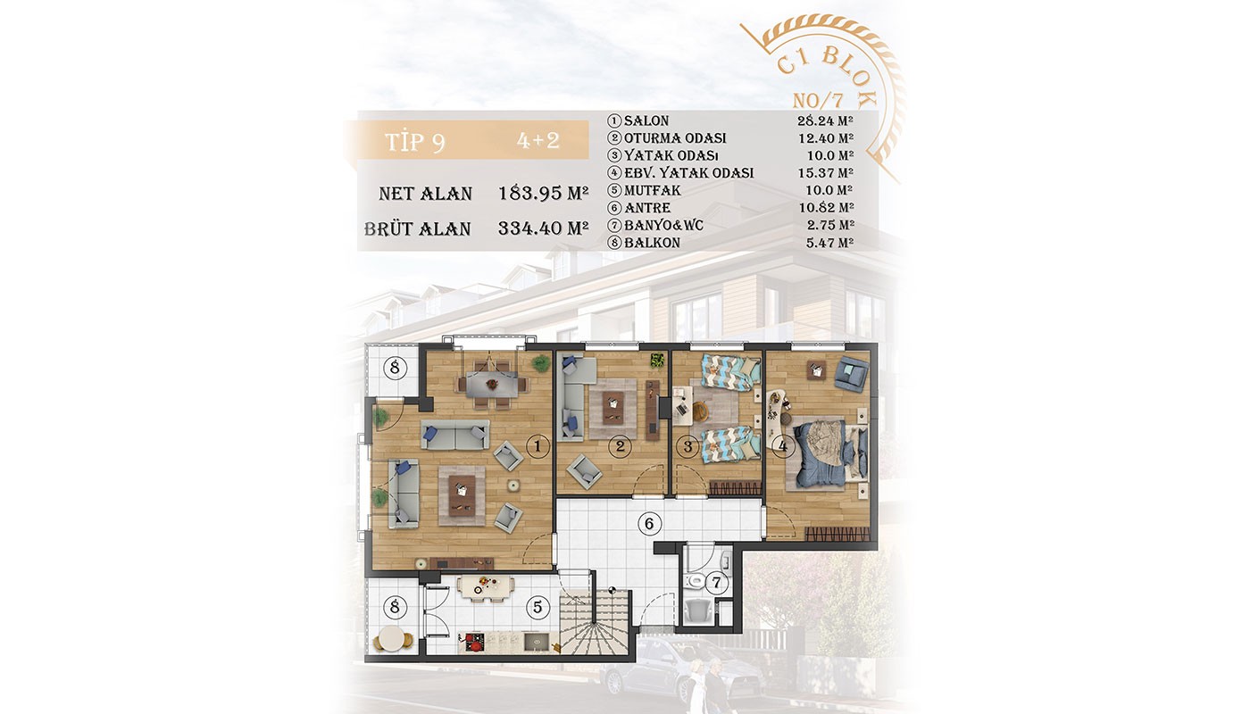 Sea View Apartments in Istanbul, Beylikdüzü in Fors Marina - 30699