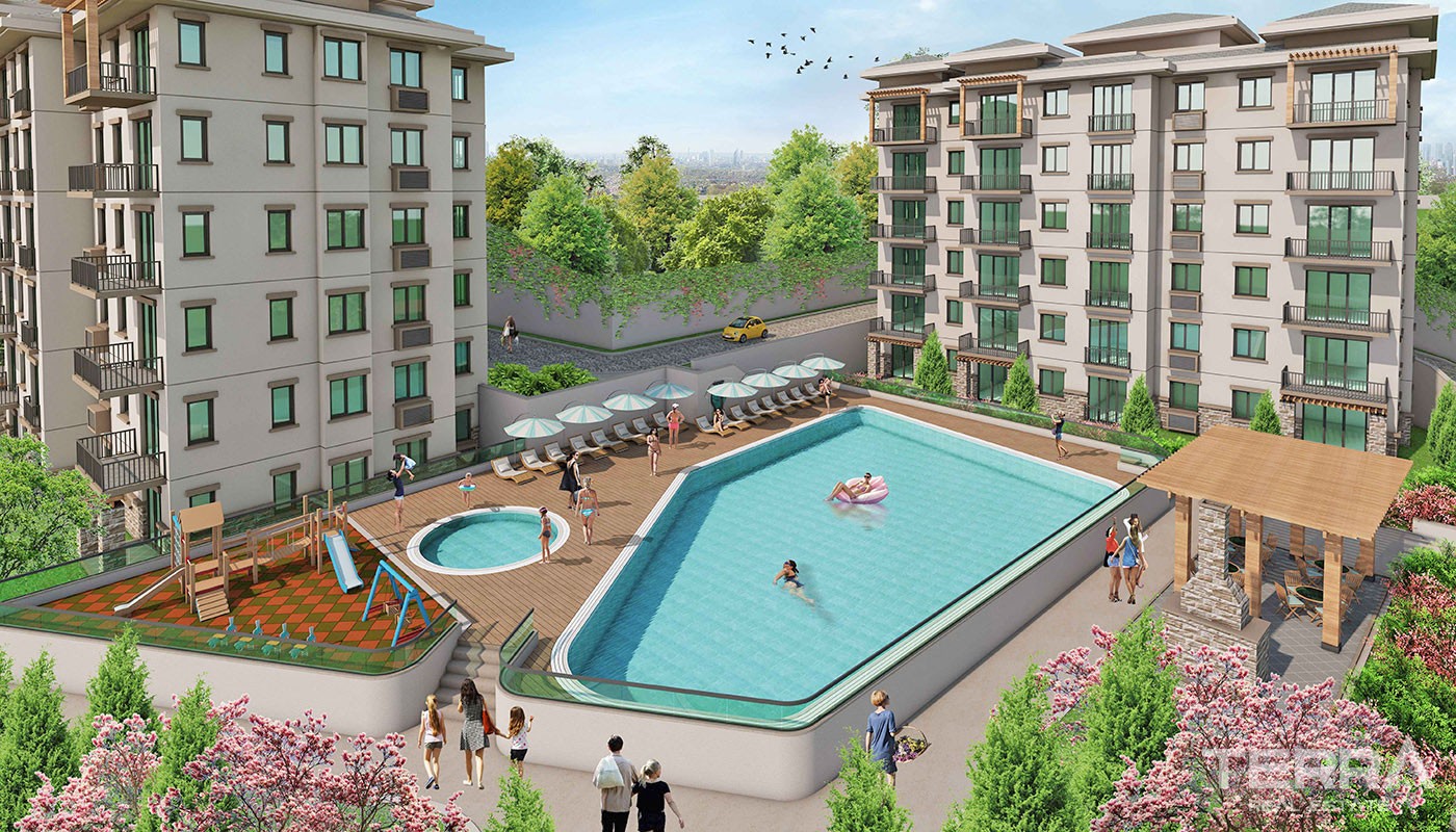 Lake View Apartments for Sale Located in Istanbul Bahçeşehir - 30724