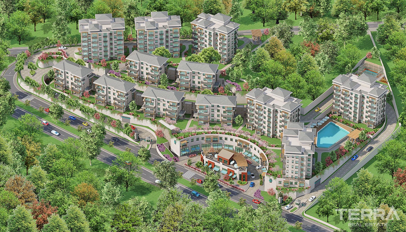 Lake View Apartments for Sale Located in Istanbul Bahçeşehir - 30726
