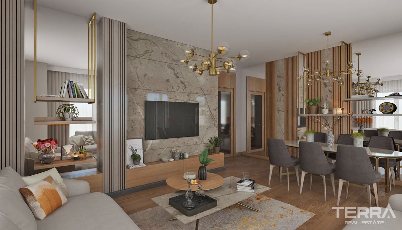 Lake View Apartments for Sale Located in Istanbul Bahçeşehir - 30733