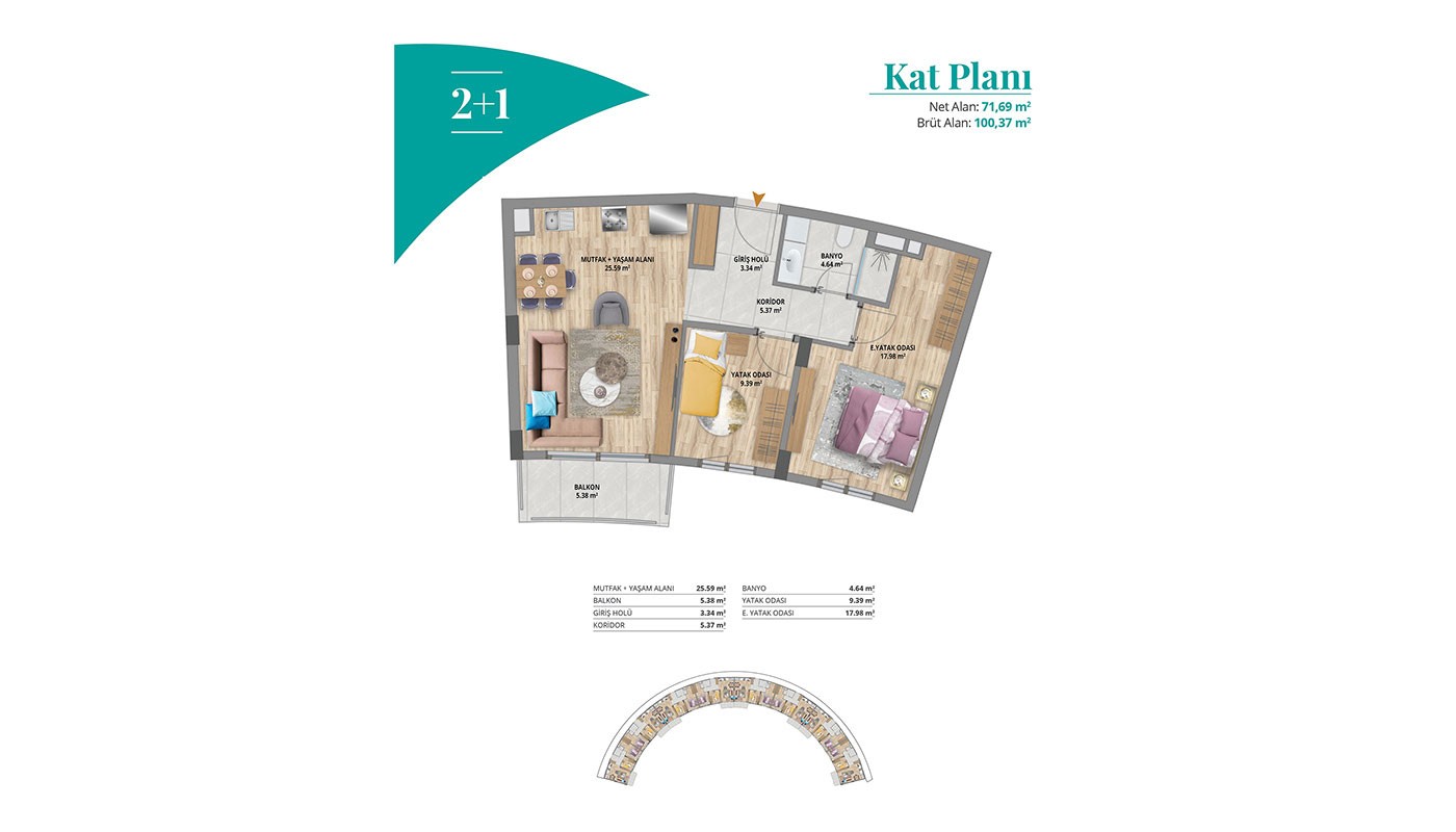 Lake View Apartments for Sale Located in Istanbul Bahçeşehir - 30744