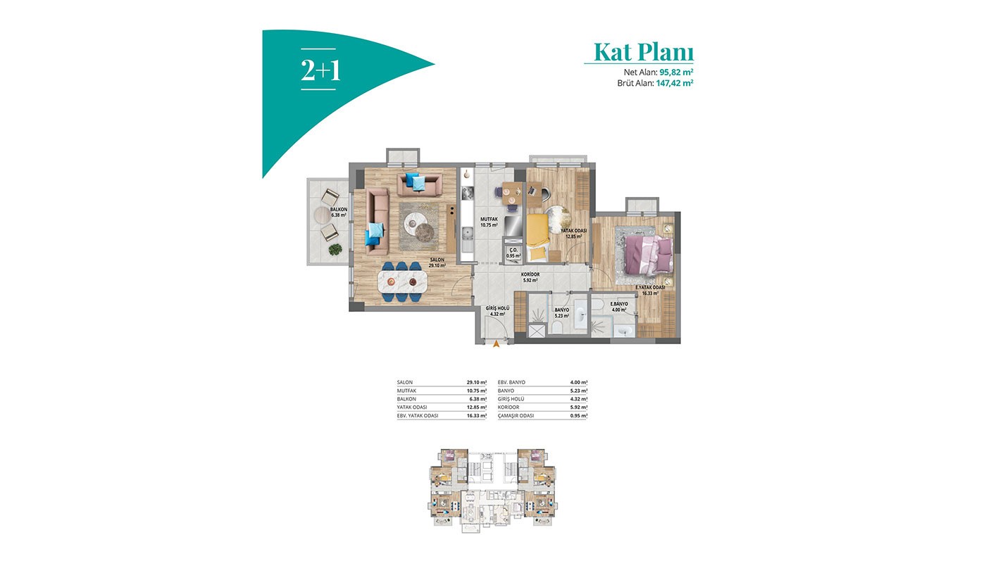 Lake View Apartments for Sale Located in Istanbul Bahçeşehir - 30747