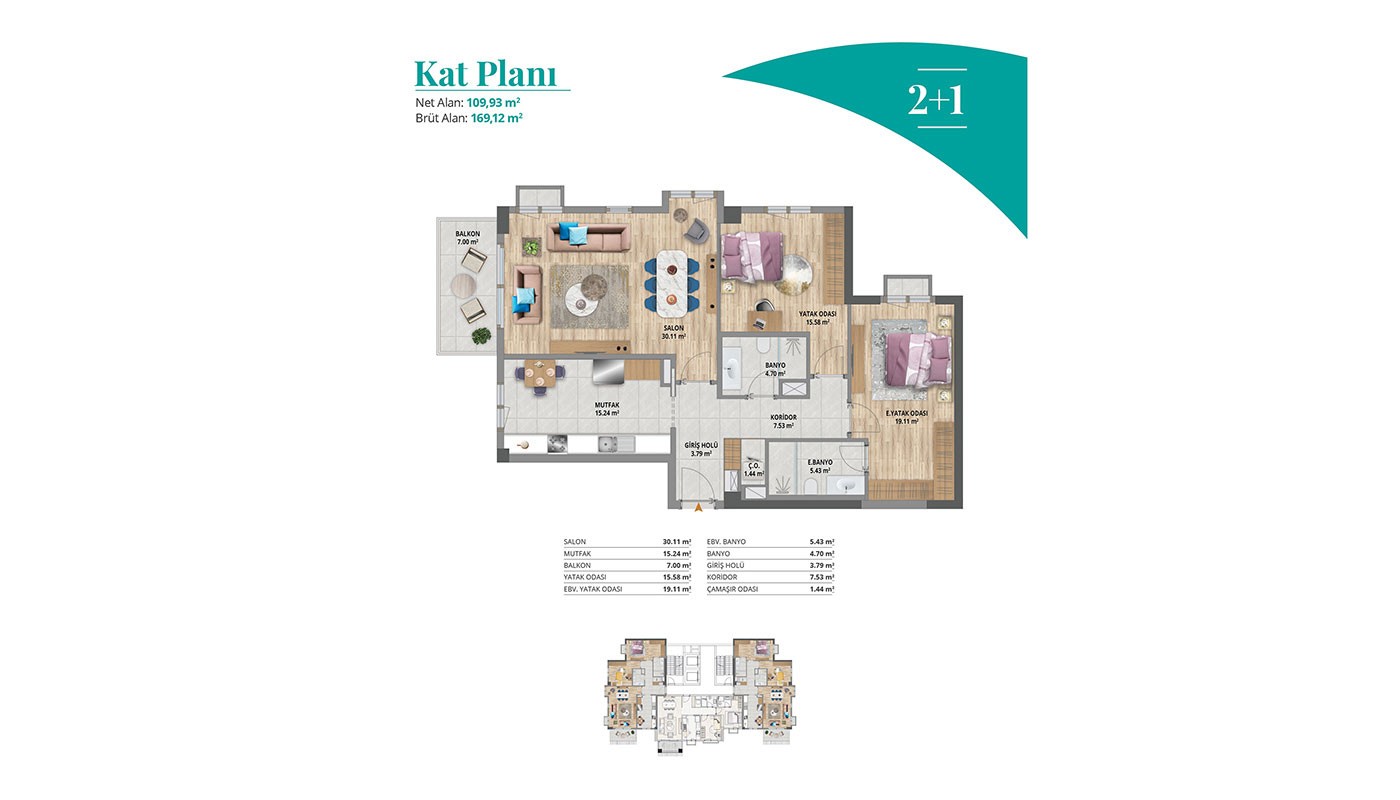 Lake View Apartments for Sale Located in Istanbul Bahçeşehir - 30749
