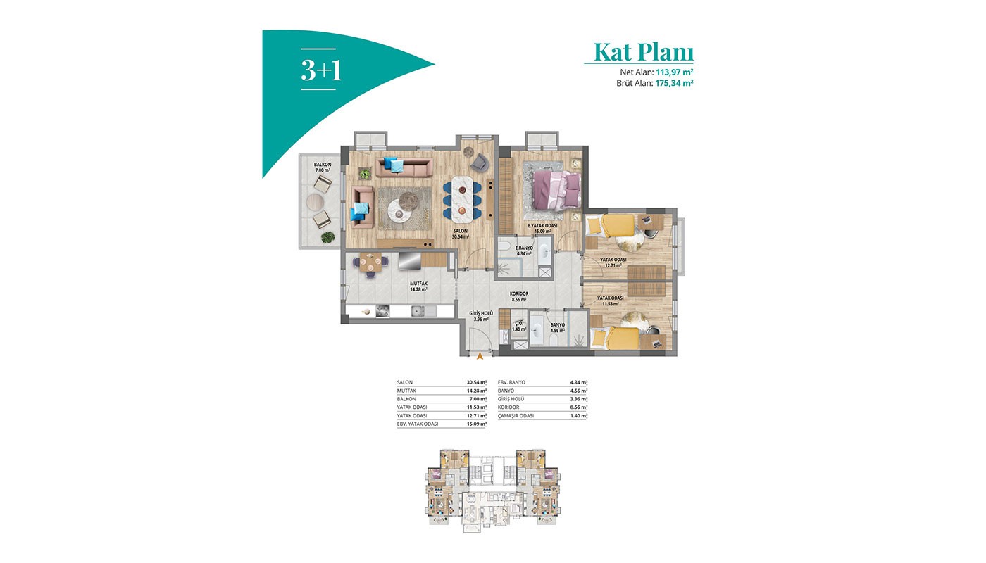 Lake View Apartments for Sale Located in Istanbul Bahçeşehir - 30752