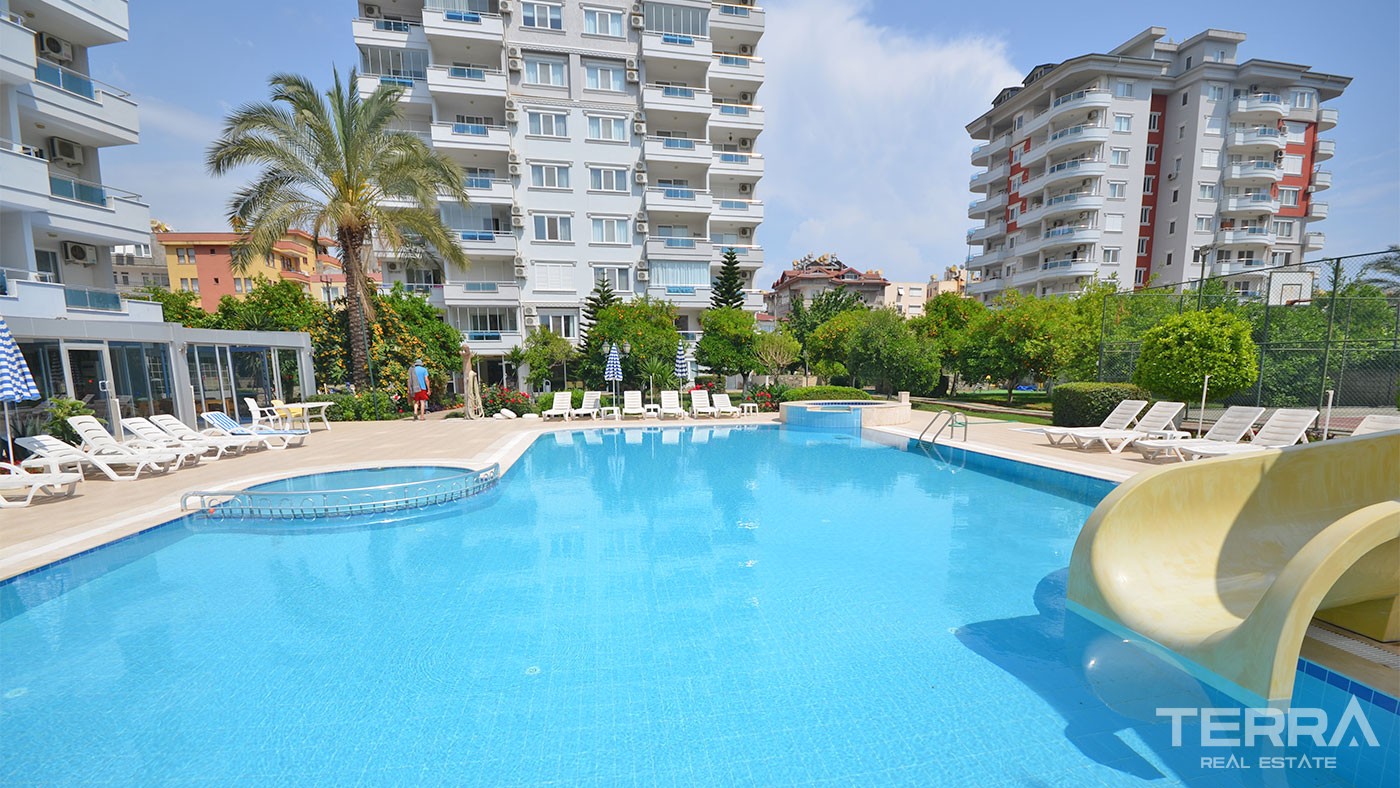 Sea View Flat Located in Cikcilli Alanya Only 750 m to the Beach - 30788