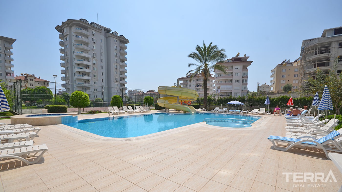 Sea View Flat Located in Cikcilli Alanya Only 750 m to the Beach - 30790