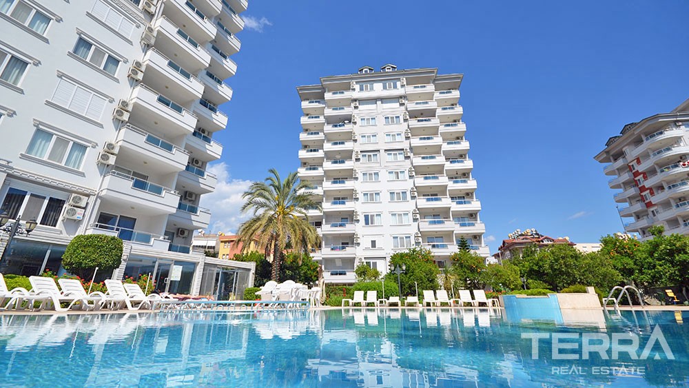 Sea View Flat Located in Cikcilli Alanya Only 750 m to the Beach