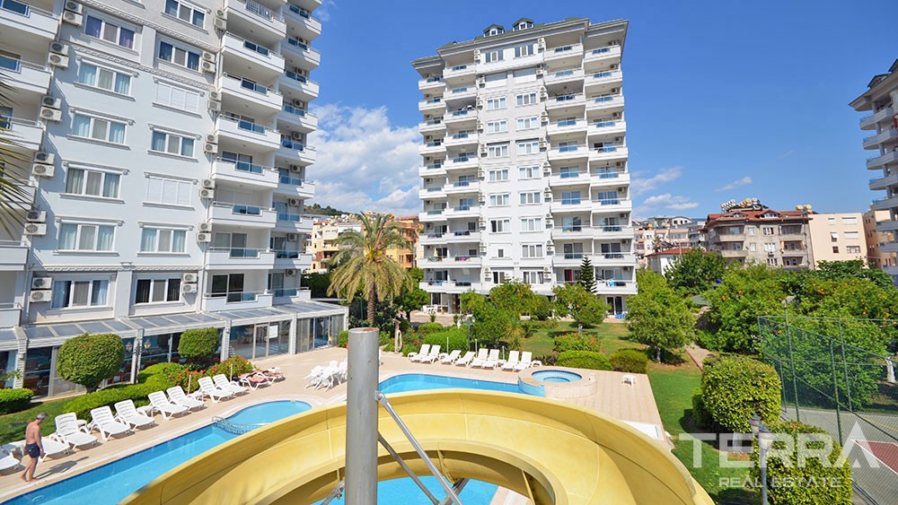 Sea View Flat Located in Cikcilli Alanya Only 750 m to the Beach - 30793