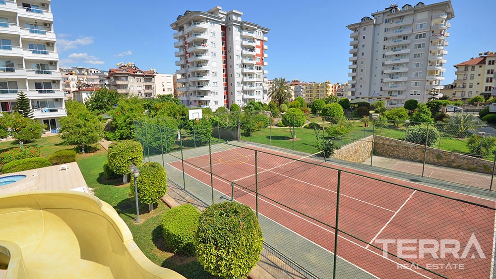 Sea View Flat Located in Cikcilli Alanya Only 750 m to the Beach - 30794