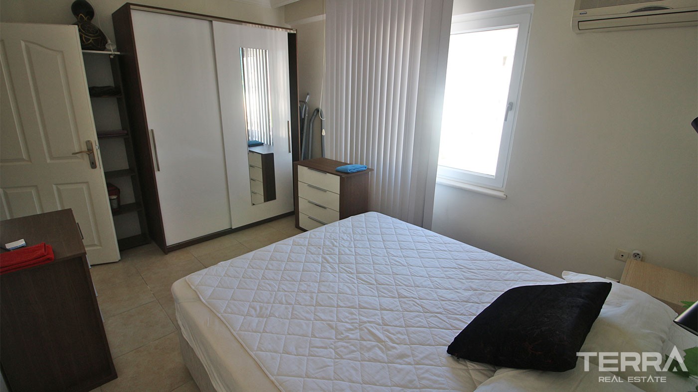 Sea View Flat Located in Cikcilli Alanya Only 750 m to the Beach - 30795