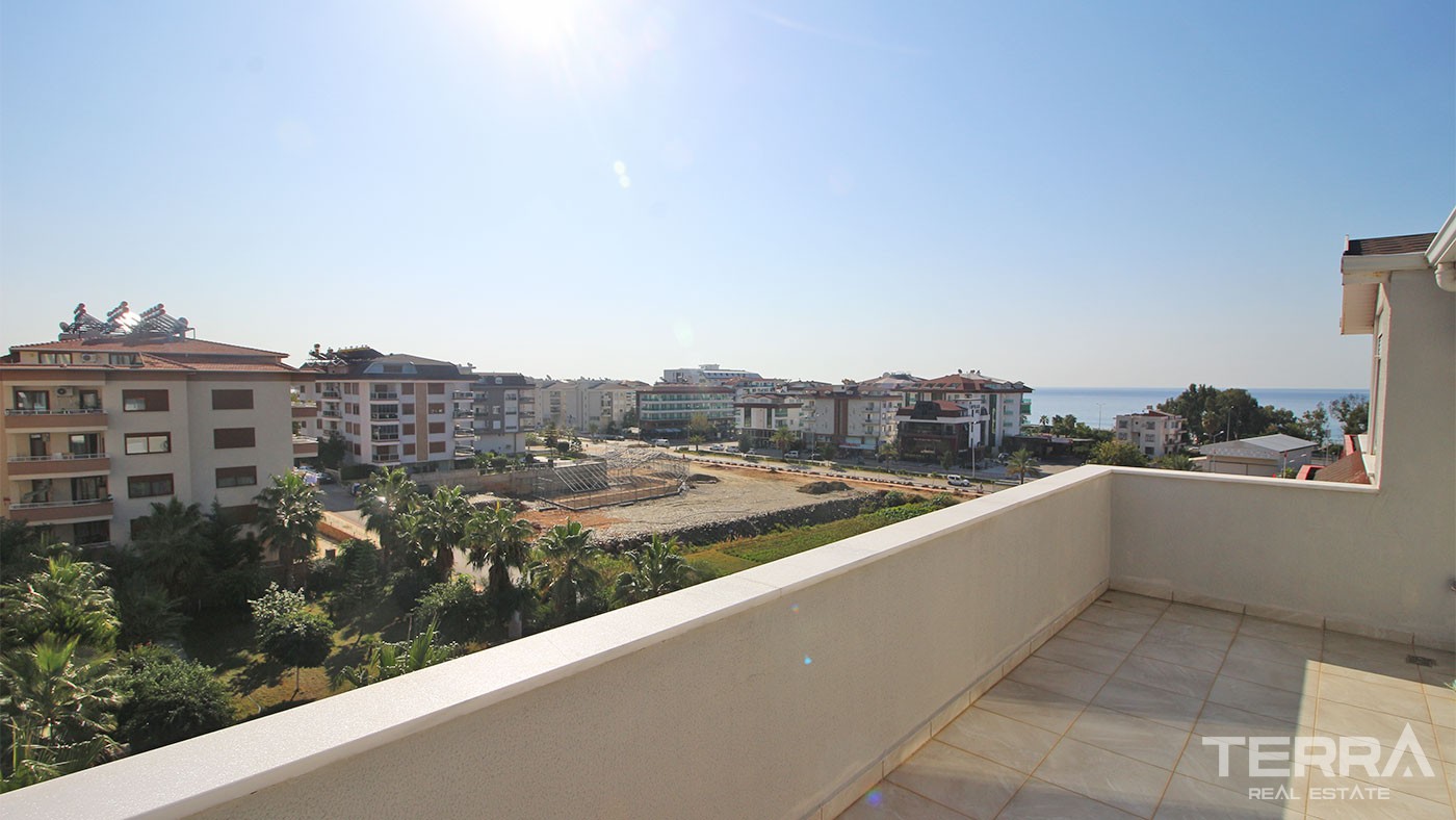 Furnished Penthouse Apartment Located in Alanya 150 m to Kestel Beach - 30817
