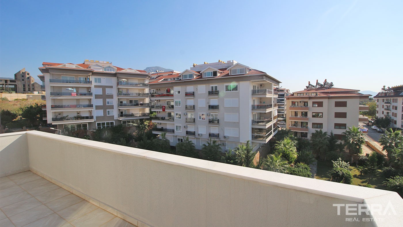 Furnished Penthouse Apartment Located in Alanya 150 m to Kestel Beach - 30818