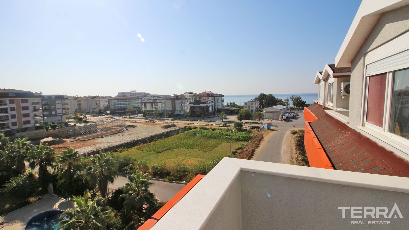 Furnished Penthouse Apartment Located in Alanya 150 m to Kestel Beach - 30819
