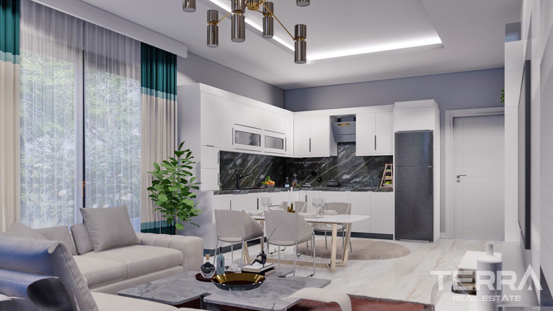 New Apartments in Alanya with Walking Distance to Kestel Beach - 30897