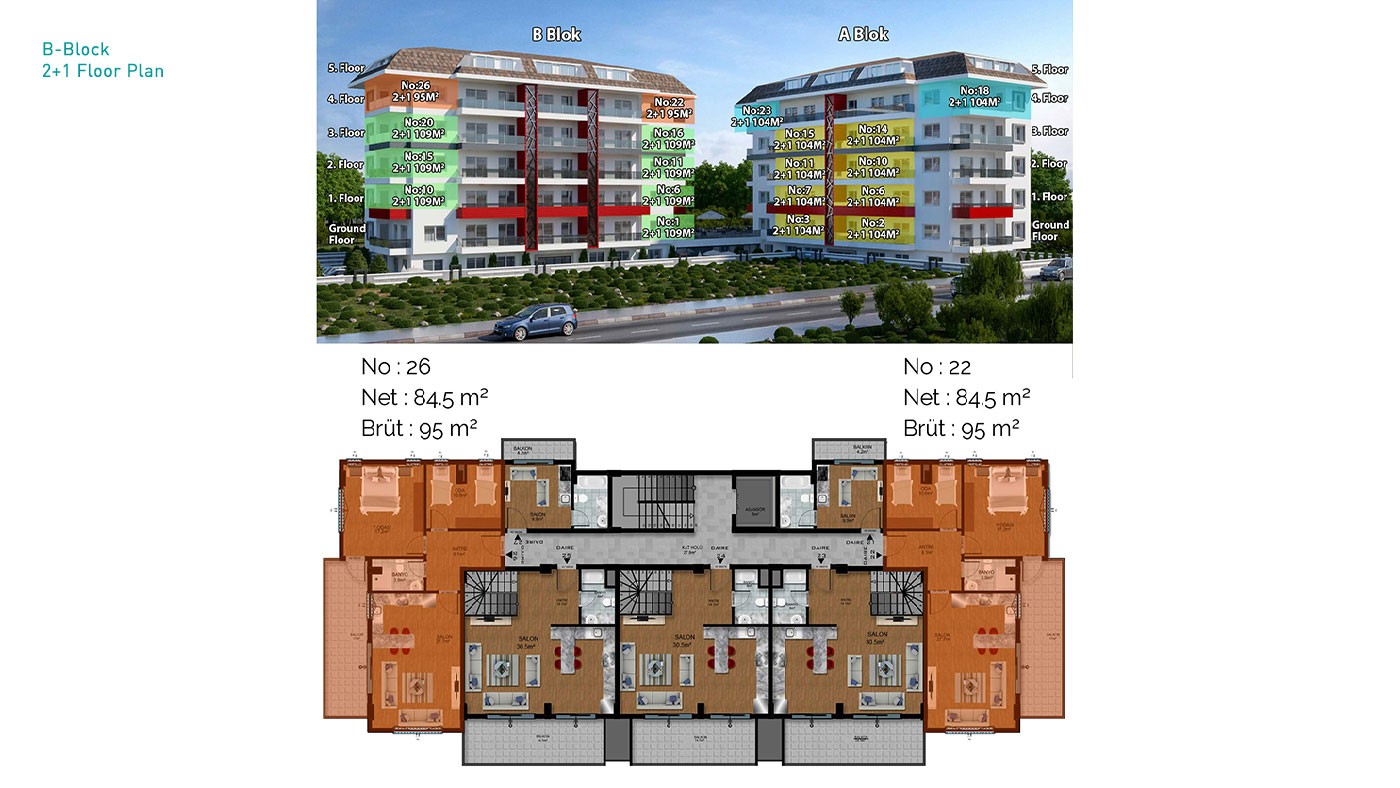 New Apartments in Alanya with Walking Distance to Kestel Beach - 30905