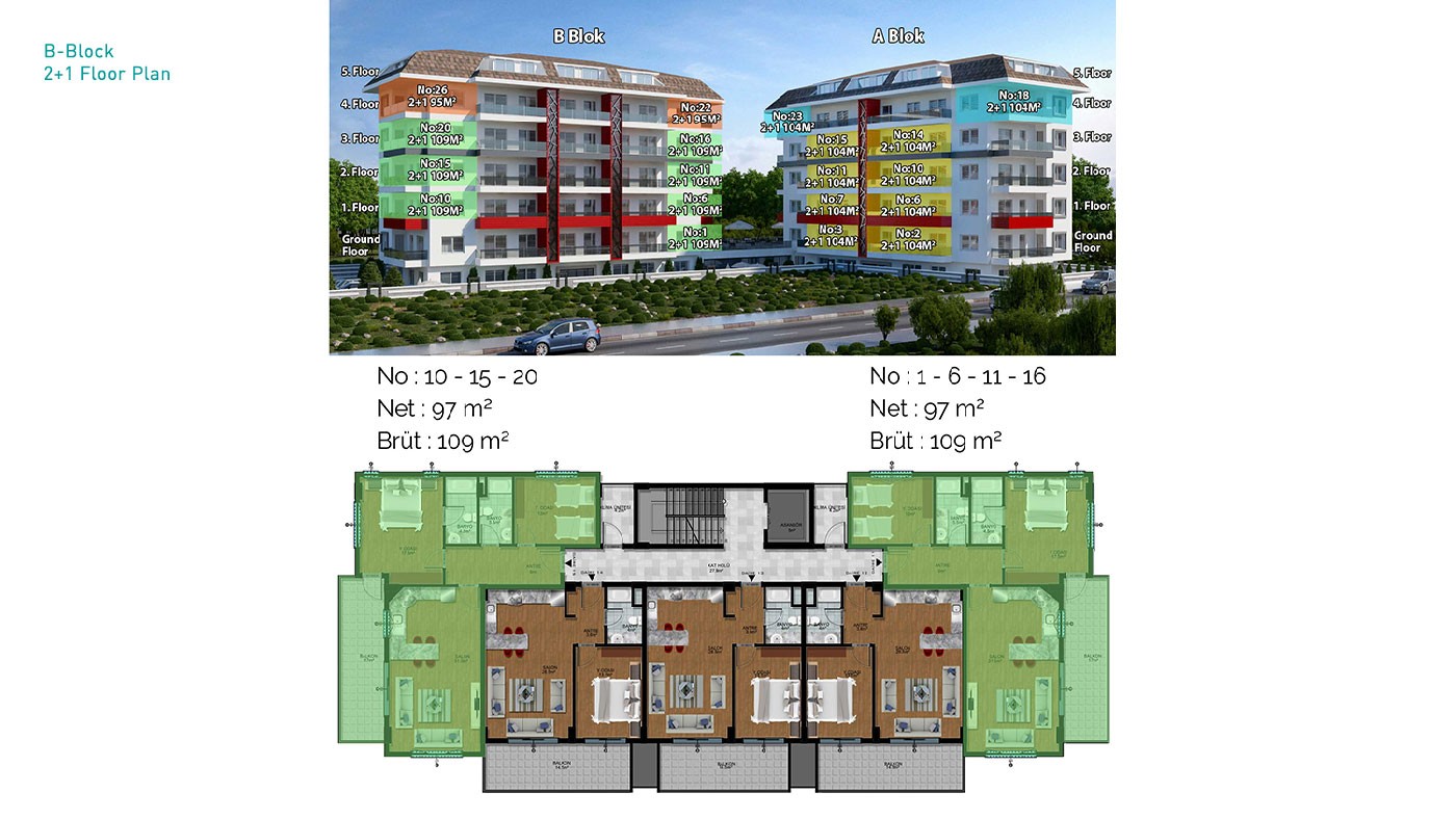 New Apartments in Alanya with Walking Distance to Kestel Beach - 30906