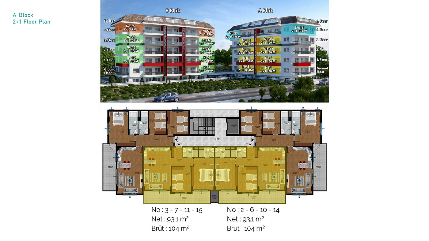 New Apartments in Alanya with Walking Distance to Kestel Beach - 30908