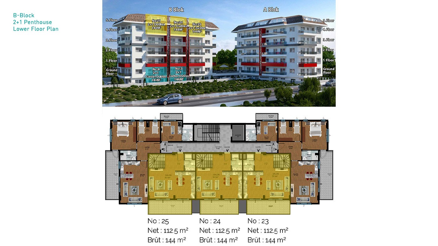 New Apartments in Alanya with Walking Distance to Kestel Beach - 30911
