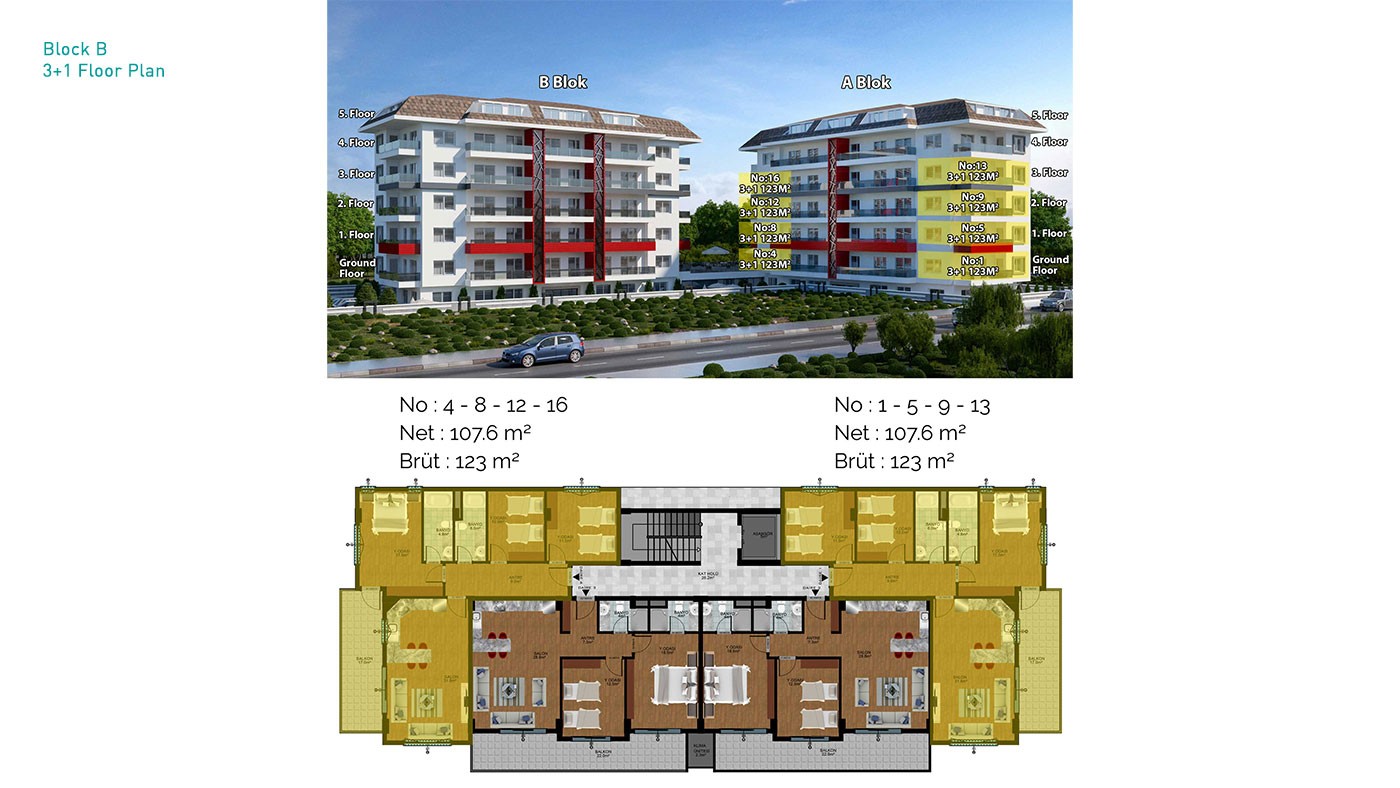 New Apartments in Alanya with Walking Distance to Kestel Beach - 30913
