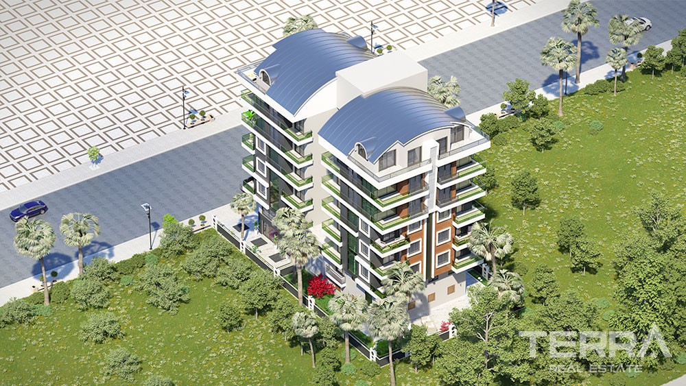 New Apartments for Sale in Alanya Mahmutlar Only 400 m to the Beach - 30999