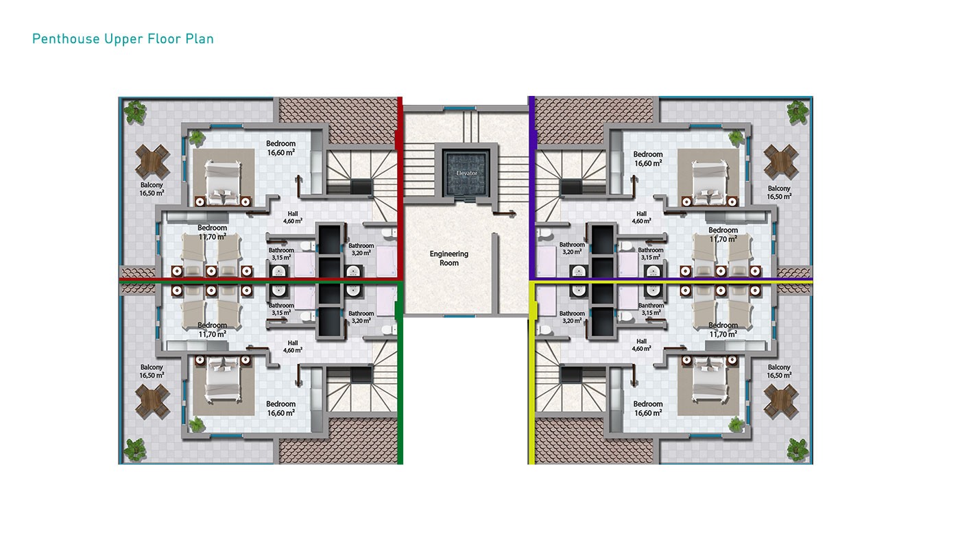 New Apartments for Sale in Alanya Mahmutlar Only 400 m to the Beach - 31019