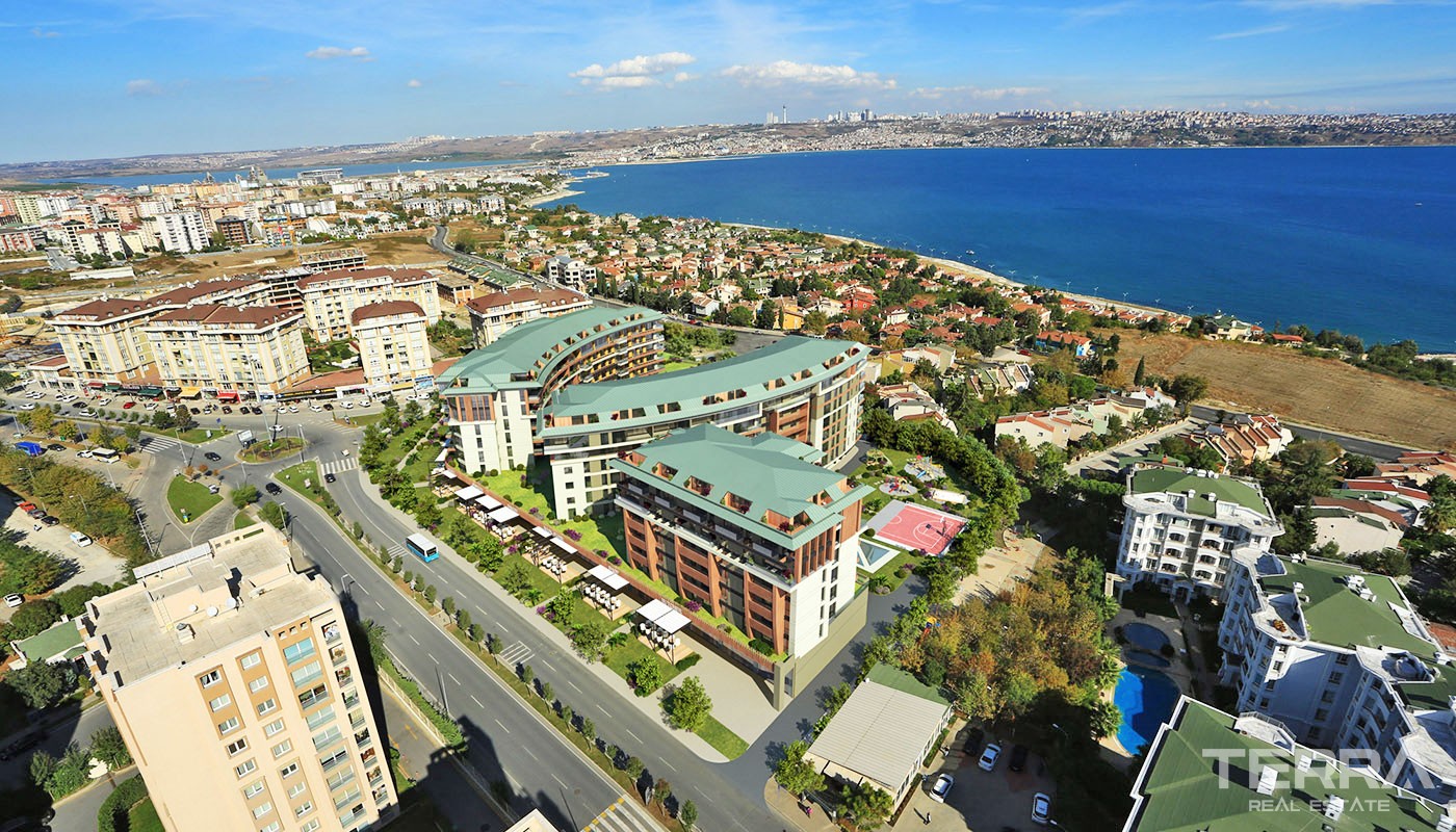 Marmara Sea View Apartments for Sale in Istanbul Büyükçekmece - 31216