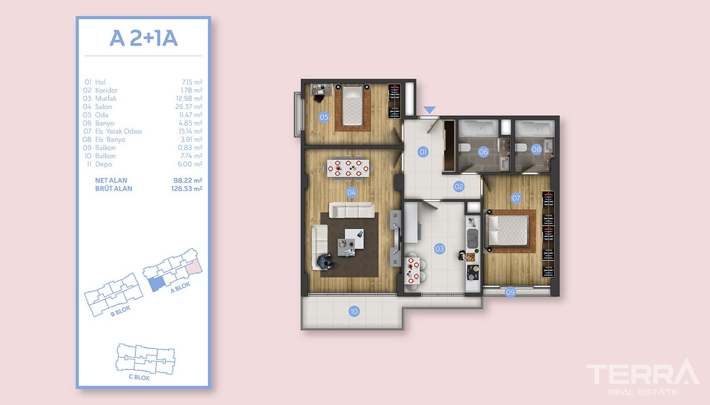 Sea View Istanbul Apartments for Sale in Mimaroba Büyükçekmece - 31251