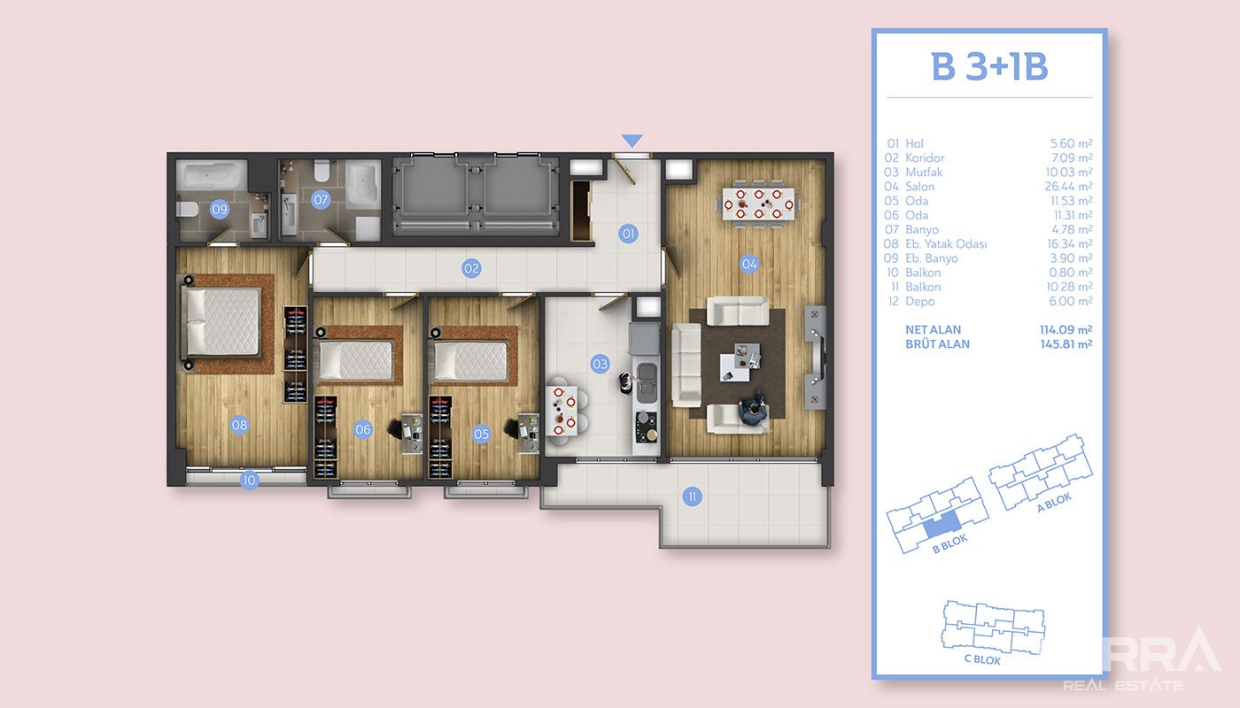 Sea View Istanbul Apartments for Sale in Mimaroba Büyükçekmece - 31258