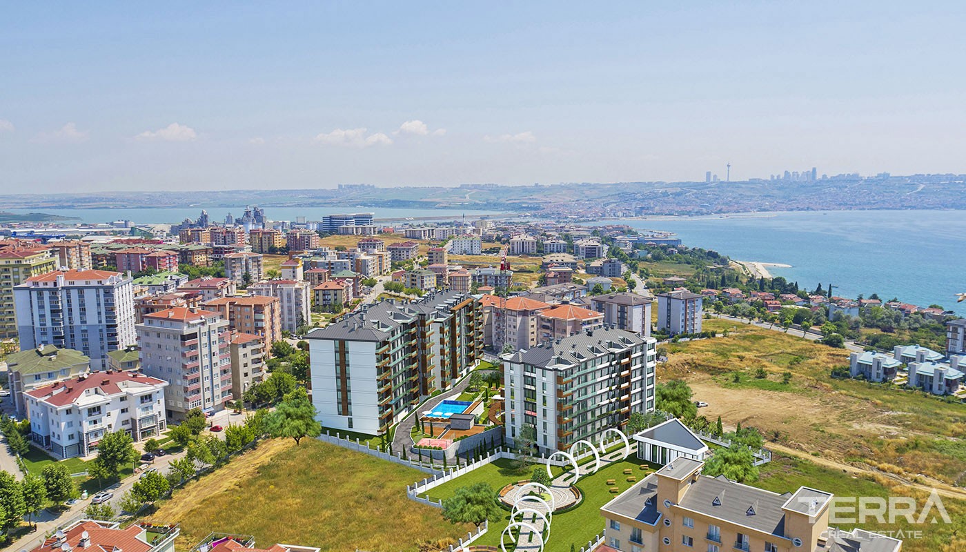 Sea View Istanbul Apartments for Sale in Mimaroba Büyükçekmece - 31280