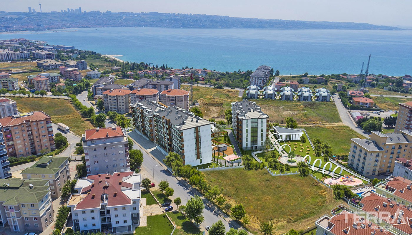 Sea View Istanbul Apartments for Sale in Mimaroba Büyükçekmece - 31286