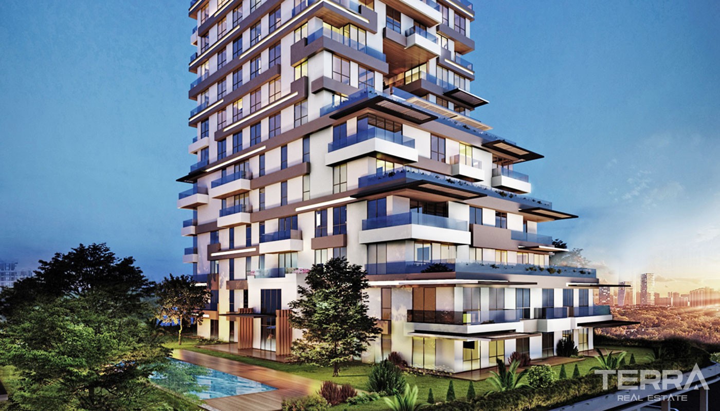 High-end Apartments in Istanbul Kağıthane with Rental Guarantee - 31331