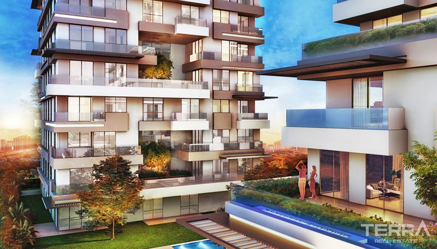 High-end Apartments in Istanbul Kağıthane with Rental Guarantee - 31332