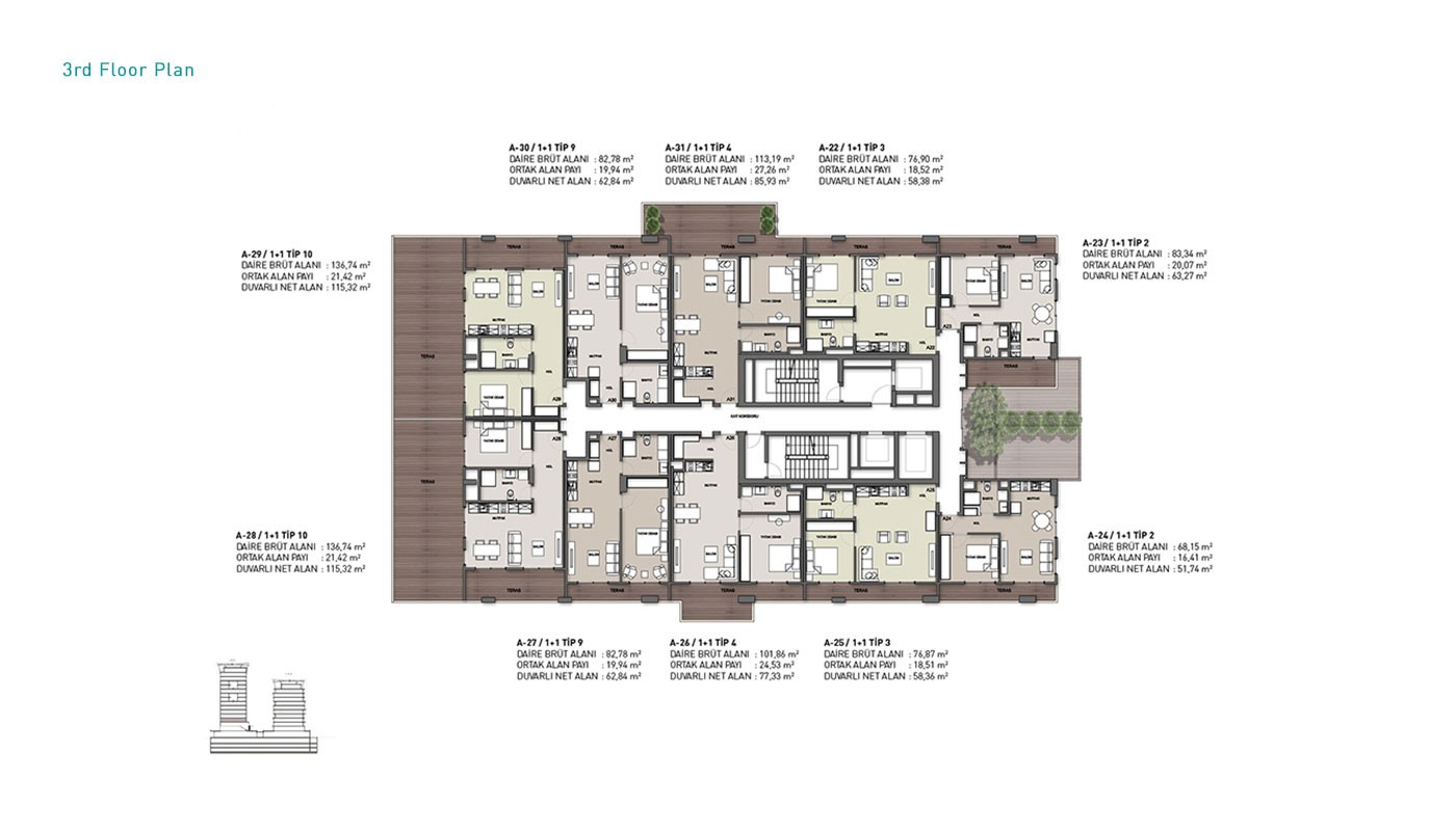 High-end Apartments in Istanbul Kağıthane with Rental Guarantee - 31342