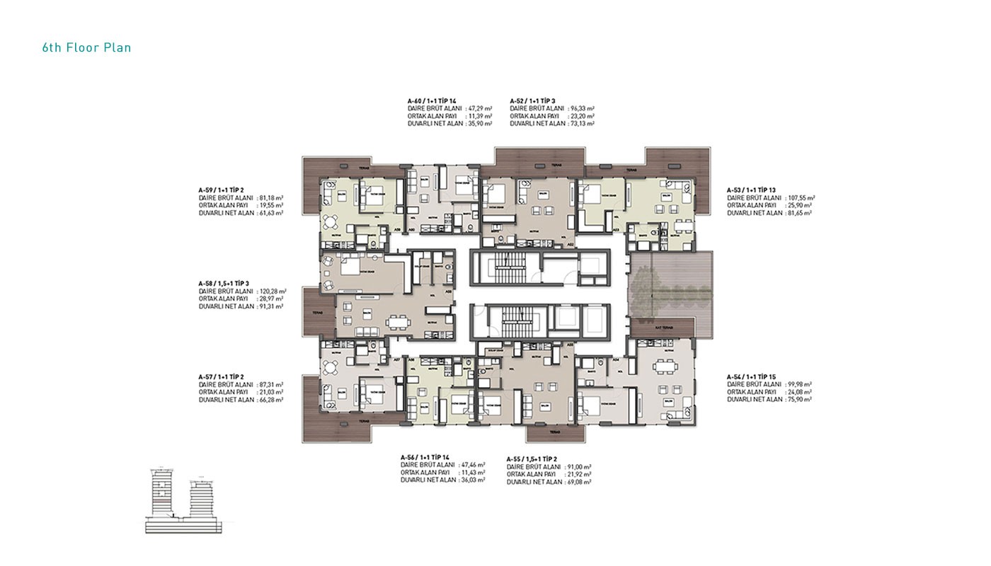 High-end Apartments in Istanbul Kağıthane with Rental Guarantee - 31345