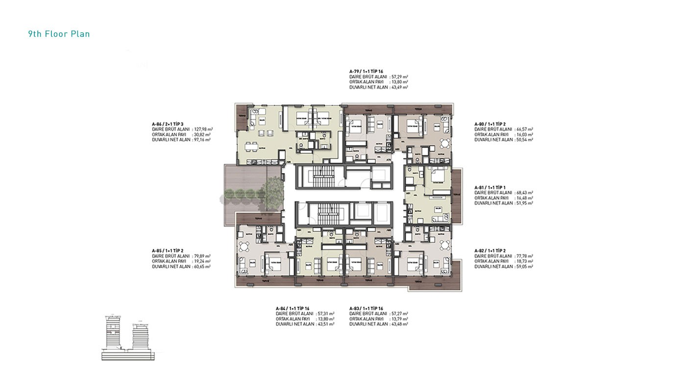 High-end Apartments in Istanbul Kağıthane with Rental Guarantee - 31348