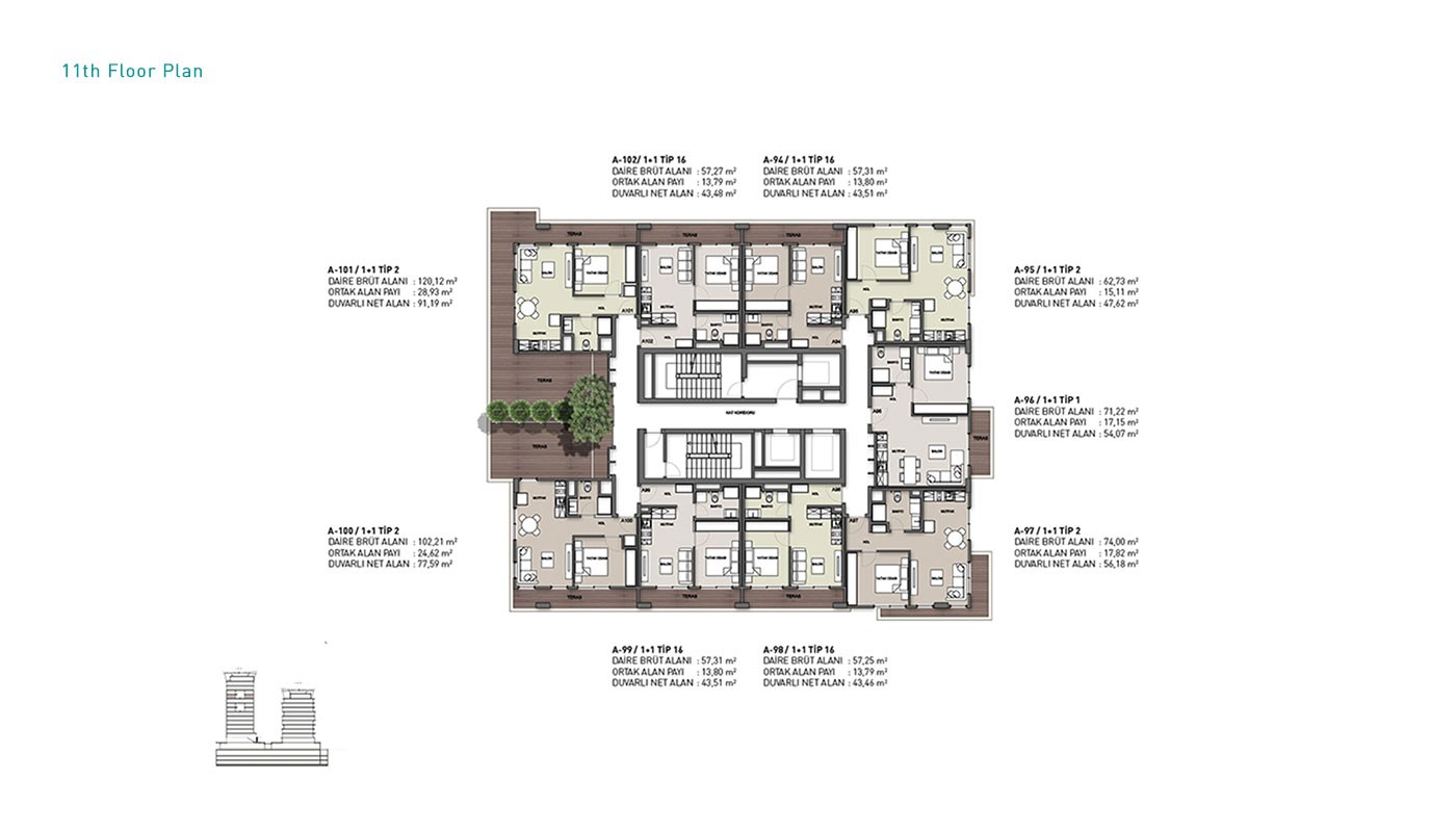 High-end Apartments in Istanbul Kağıthane with Rental Guarantee - 31350