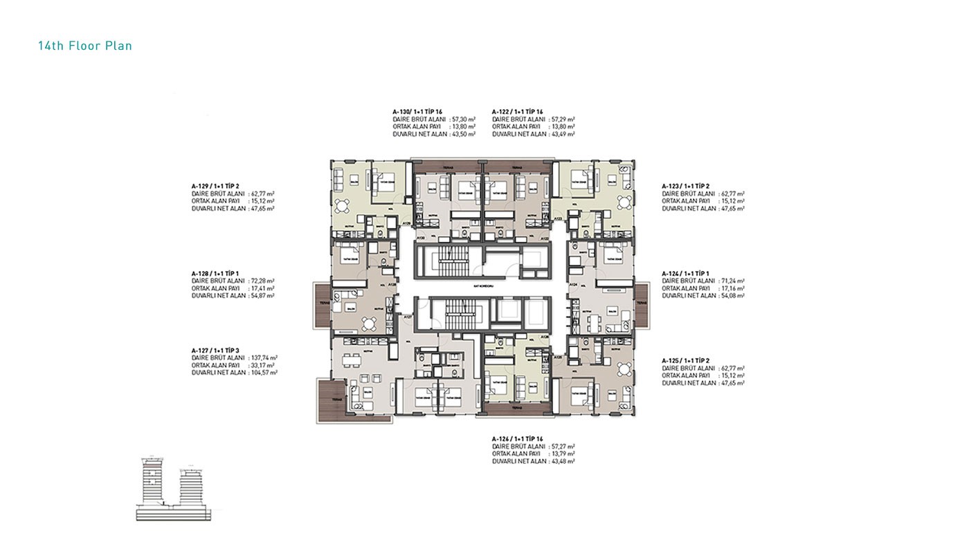 High-end Apartments in Istanbul Kağıthane with Rental Guarantee - 31353