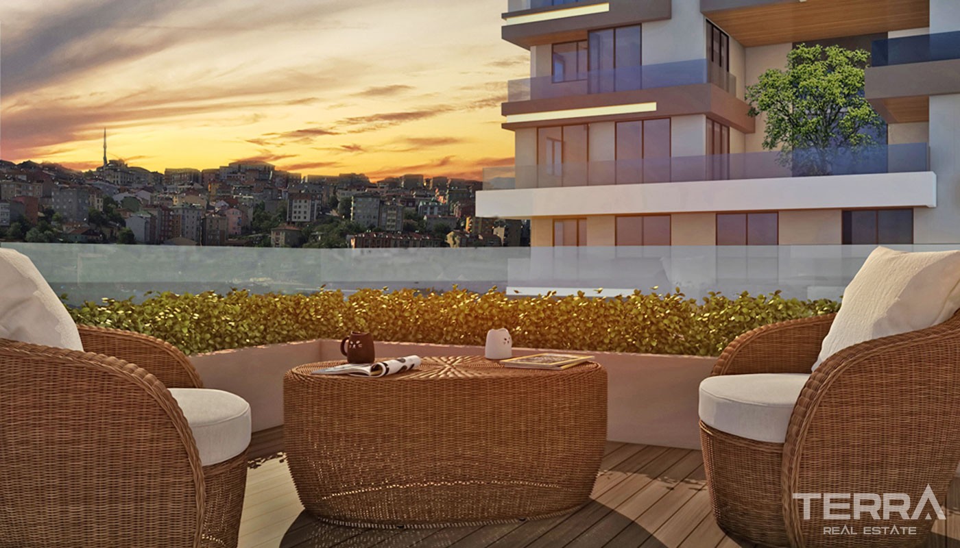 High-end Apartments in Istanbul Kağıthane with Rental Guarantee - 31355