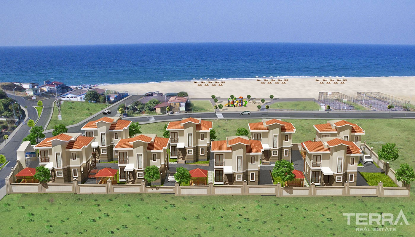 Panoramic Sea View Villas in Istanbul Çatalca 100 m from the Beach - 31406