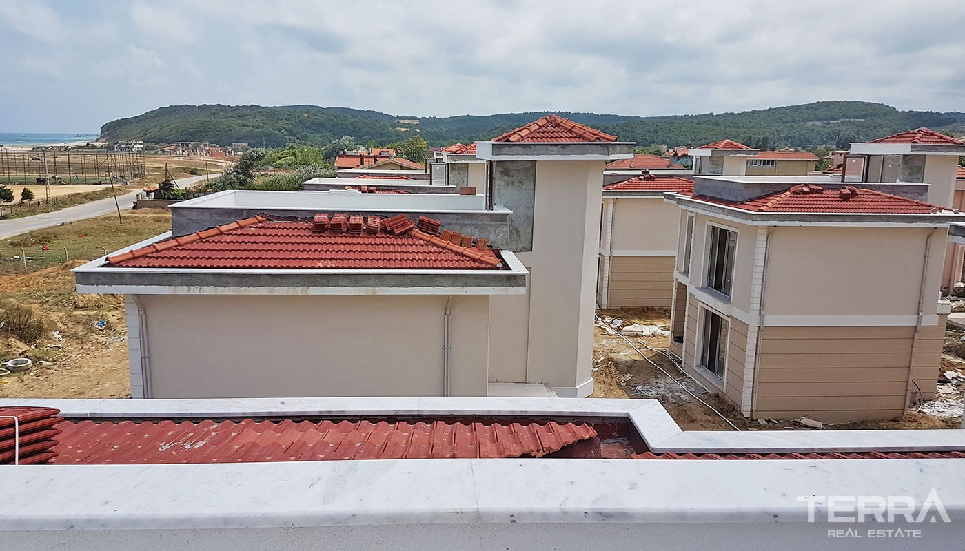 Panoramic Sea View Villas in Istanbul Çatalca 100 m from the Beach - 31422