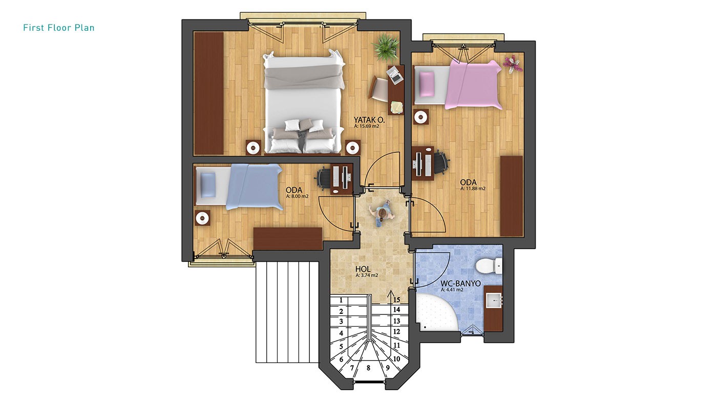 Panoramic Sea View Villas in Istanbul Çatalca 100 m from the Beach - 31431