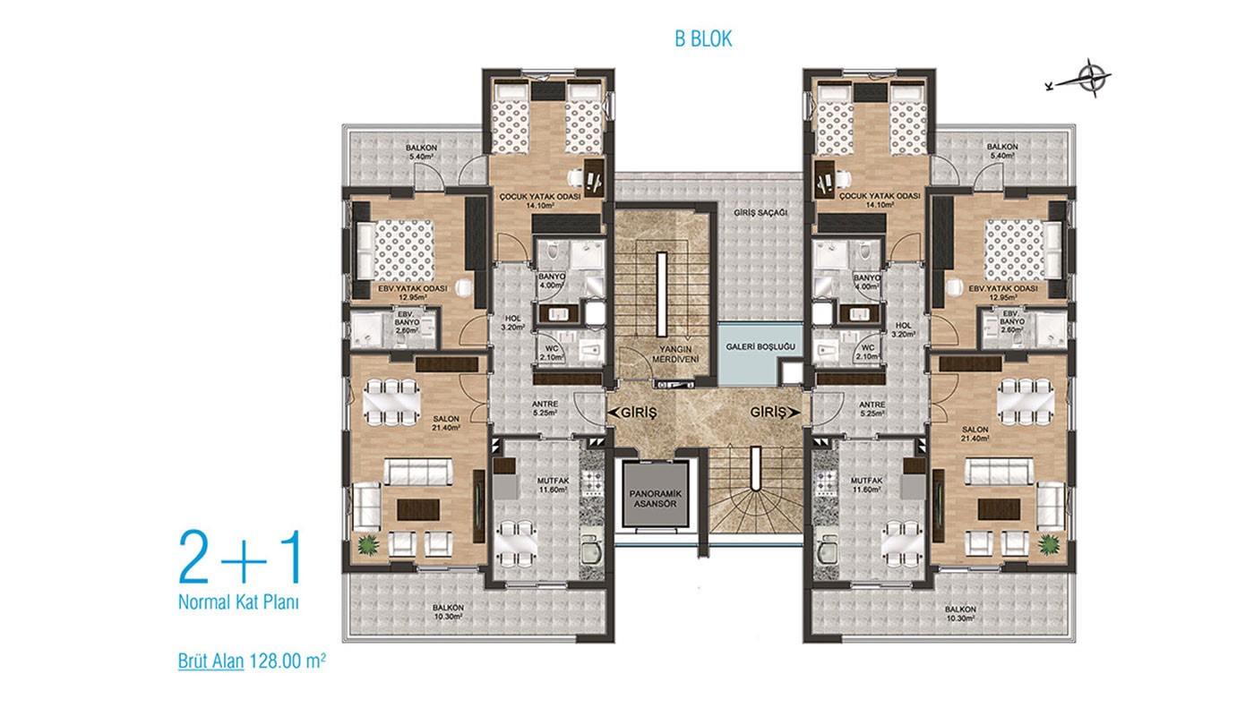 Family-concept Apartments in Antalya Kepez Surrounded by Amenities - 31480