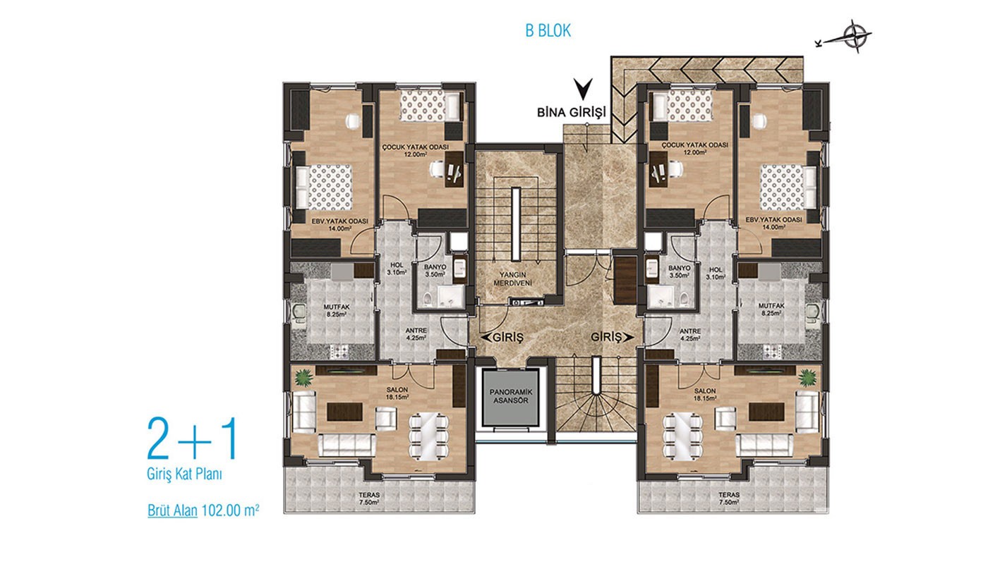 Family-concept Apartments in Antalya Kepez Surrounded by Amenities - 31481