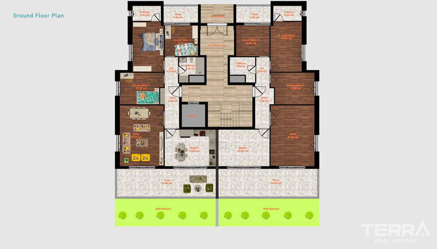 Spacious Semi-detached Villas for Sale in Antalya Döşemealtı - 31639
