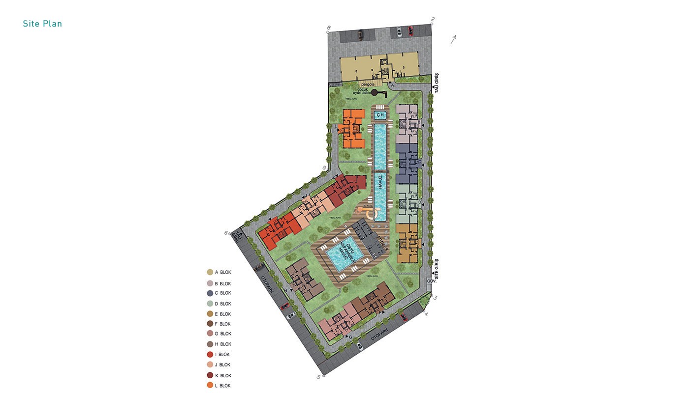 New Antalya Apartments in Premium Park Residence, Konyaaltı - 31688