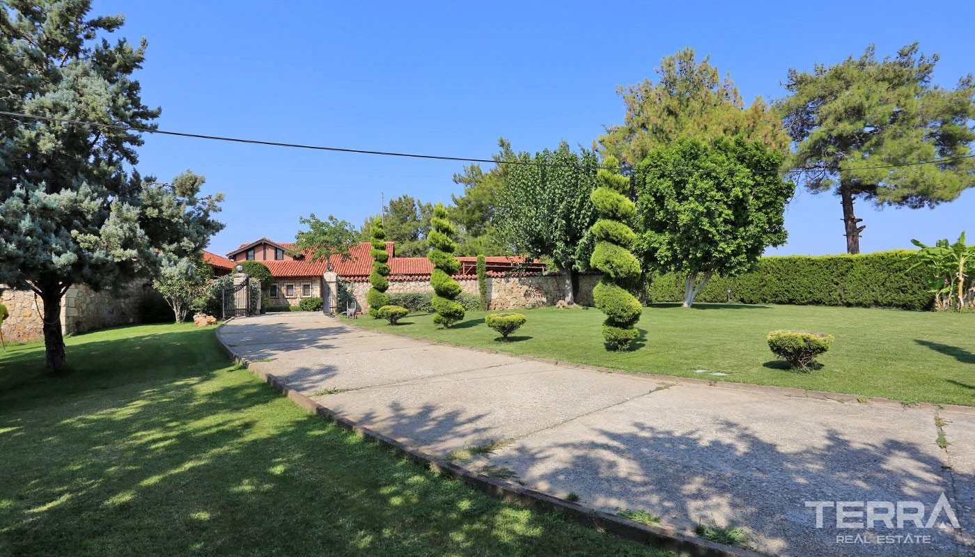 Exclusive Stone House for Sale in Antalya Aksu with Large Farming Plot - 31728