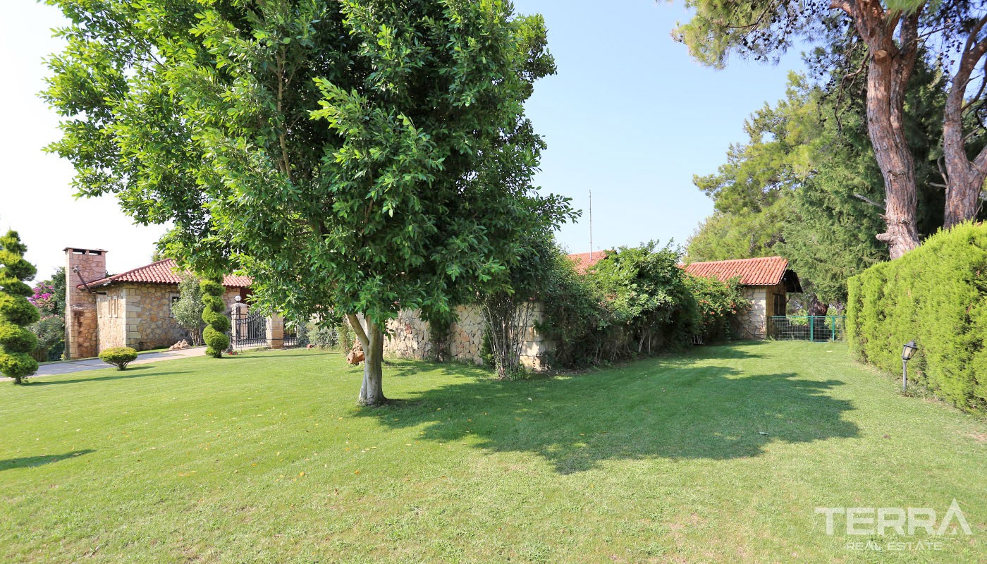 Exclusive Stone House for Sale in Antalya Aksu with Large Farming Plot - 31729