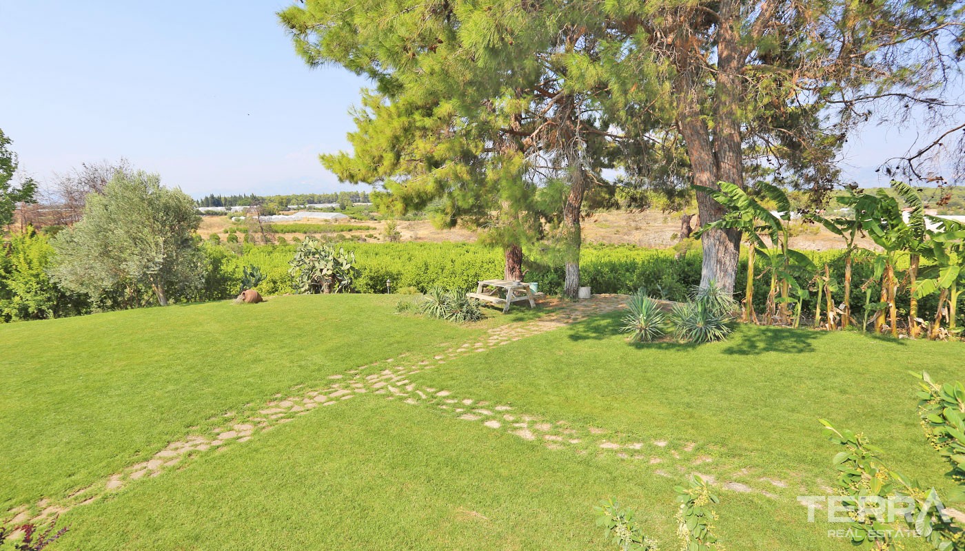 Exclusive Stone House for Sale in Antalya Aksu with Large Farming Plot - 31735